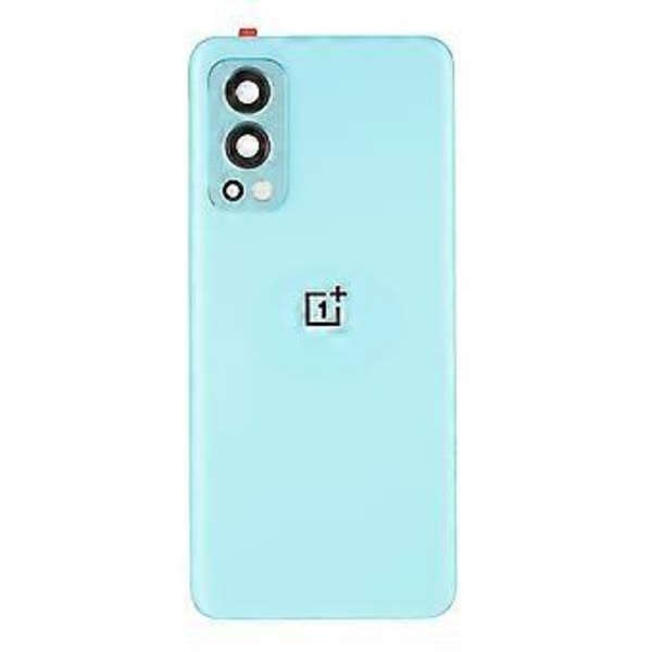 Til OnePlus Nord 2 5G OEM Batteri Bagside Bagdør Hus Udskiftning med Kameralinse Ring