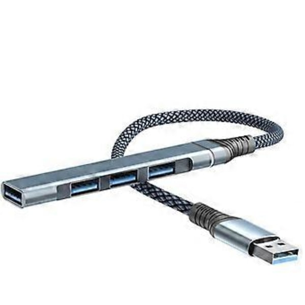 Mini USB Hub USB 3.0 Hub Multi USB Splitter Adapter 4 Portar Snabb Mini Multiple 3