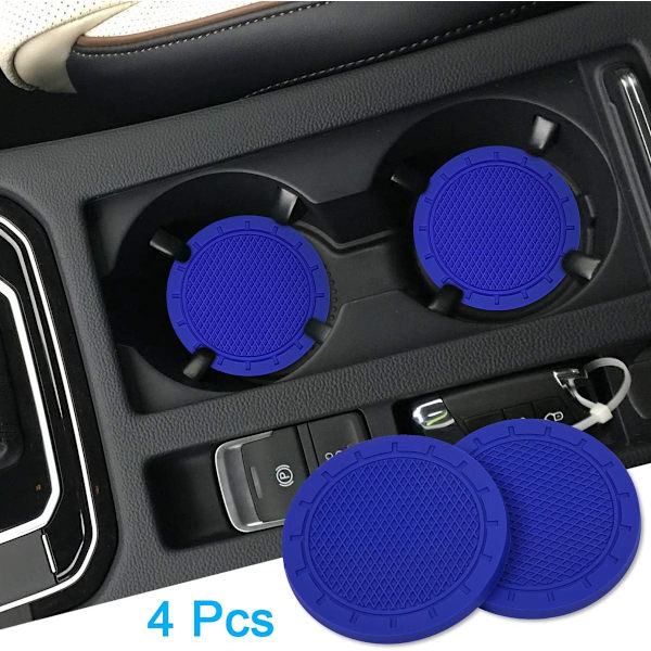 Bilunderlägg, Wisdompro 4-pack PVC-bilhållare för mugghållare