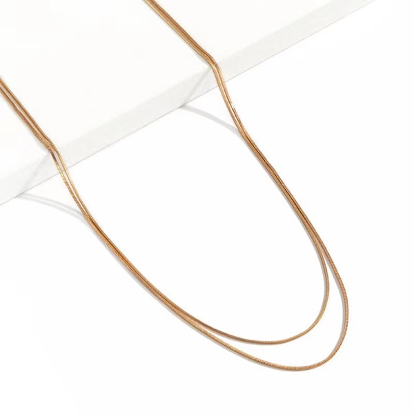 Sexy Trend Snake Bone Double Waistchain Girl Simple Geometric Bel