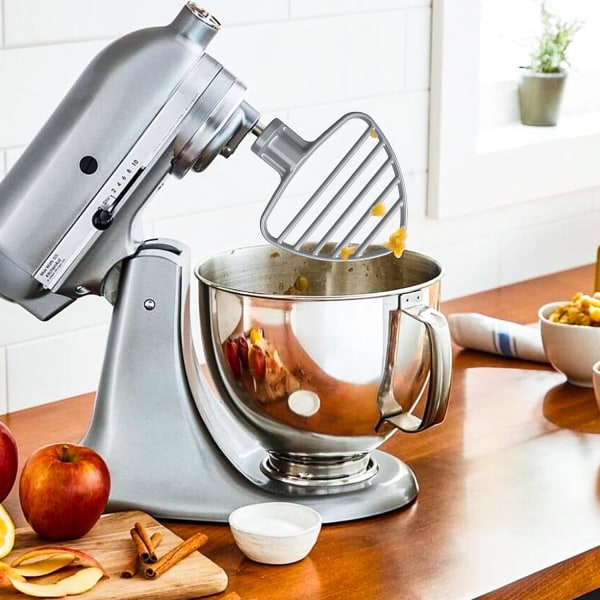 Platt visp för k-itchenaid hushållsmixer, ersättning bakverk visp