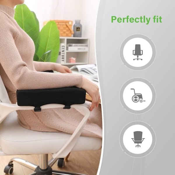 Ergonomiska extra tjocka armstödsdynor för kontorsstolar med armbågstryck
