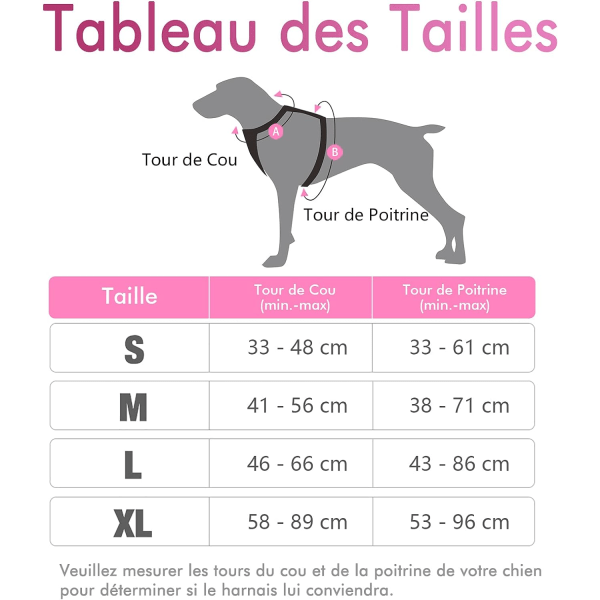 Pink-Dog Sele S Refleks Justerbar Hunde Sele med Front