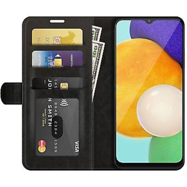 Til Samsung Galaxy A13 5G R64 Tekstureret Læder TPU Cover