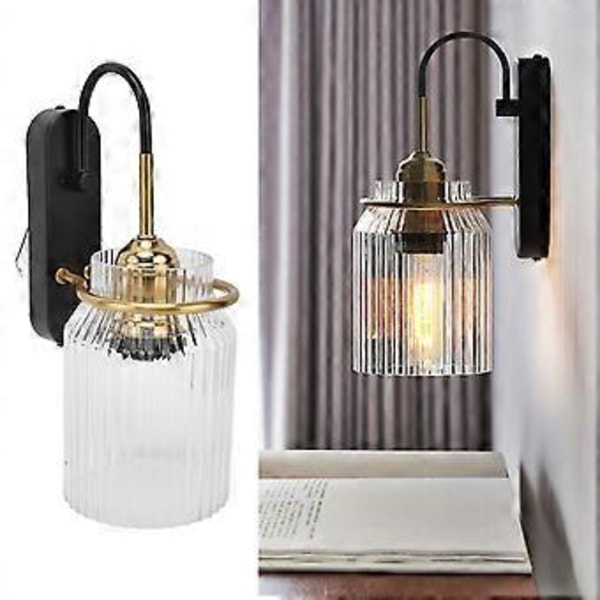 E26/E27 Væglampe Retro Glas Lampeskærm Væglampe til Soveværelse Sengelampe Stue 110V240V