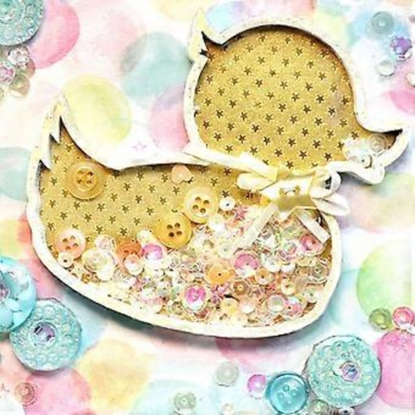 Sød Andeform Ryste Metal Skære Dies Stencil DIY Scrapbooking Prægeværktøj Die Cuts Papirkort Album Skabelon Form Dekoration Håndværk