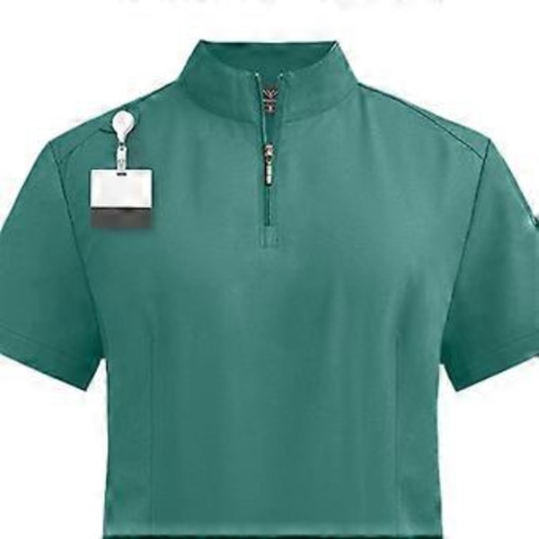 Skrubbsett Myk Topp og Joggebukser for Dyrepleier Skjønnhetssalong SPA Kosmetologi (Grønn M) Green M