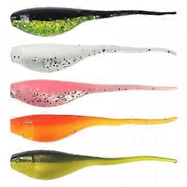 Luya Falsk Agngrossist Haletudseform Tofarget Nålhale 5cm/0.7g 1stk Fluorescerende