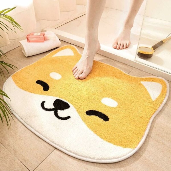 Badematte Tegneserie Absorberende Sklisikker Gulvmatte Badematte Stue Inngang Matte（Katt）