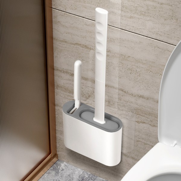 WC-harja ja set, joustava syväpuhdistava wc-harja