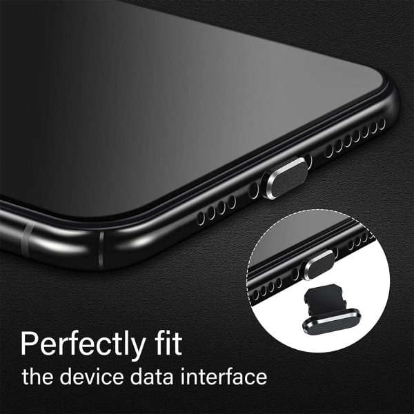 Passer til Apple 13 støvpropp iPhone 12 metall strømplugg 11Pro