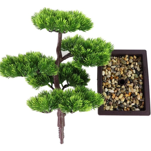 Kunstig Bonsai Træ Falsk Plante Dekoration Potte Kunstig Hjem Planter Japansk Fyr Bonsai Plante 33cm Høj Til Hjem Dekoration Display