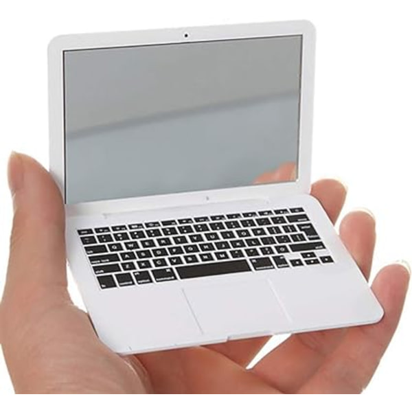 1 PC Bärbar Datorformad Smink Spegel Mini Bärbar Fick Spegel Comp