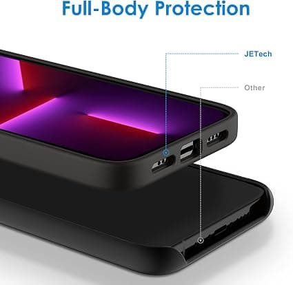 (Noir)Coque en Silicone pour iPhone 13 Pro 6,1 Pouces, étui de P