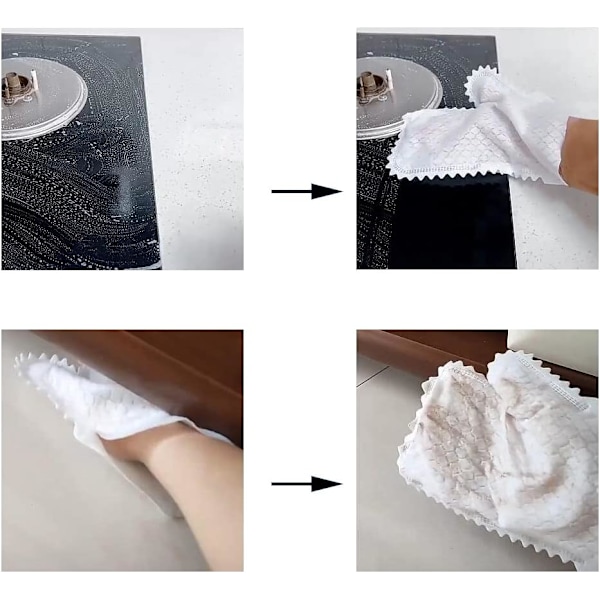 10 stk. Lazy Rag Handsker Rengøring Non-woven Anti-statisk Tastatur Cle