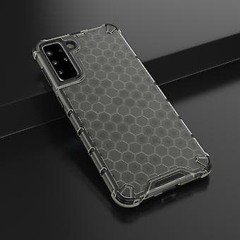 Til Samsung Galaxy S21+ 5G Honeycomb PC+TPU Cover Black