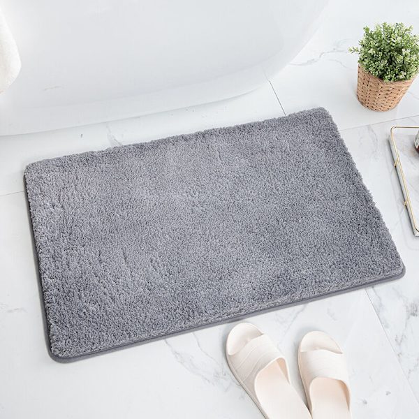 Mikrofiber Shag halkfri badmatta, maskintvättbar golvmatta med mjuk vattenabsorberande mikrofiber för badkar, dusch och badrum