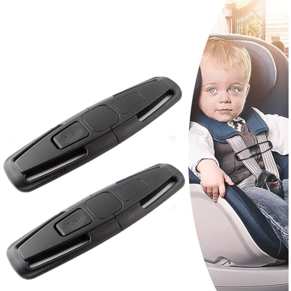2-pack bilbältesklämmor, säkerhetsbältesklämmor