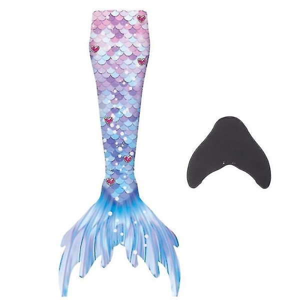 Sjöjungfrufenor för simning för barn och vuxna med monofena -allin.110.Purple Purple 110CM