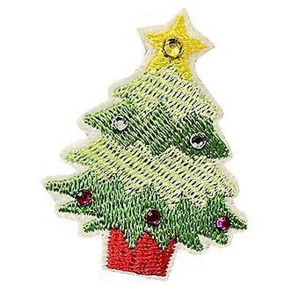 Sött Hårspänne Glitter Julgran Form Ankklämma Hårklämma för Hästsvans Lugg Hårnålar för Tonåringar Barn 18 18