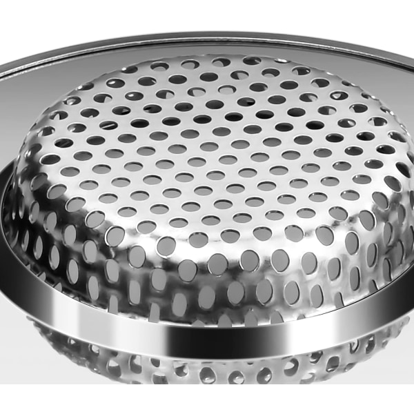 Rustfritt stål vask siler sett med to deler (7,8 CM)