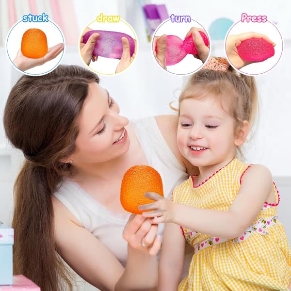 Dohsquishies Nee Candy Maltose Leksak, Super Solid Squeeze Ball, Stressavlastande Sensorisk Leksak, Orange Orange