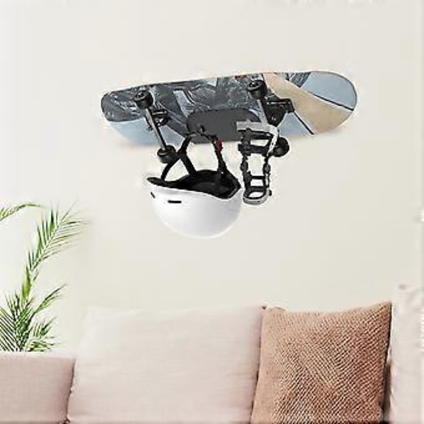 Skateboard Väggfäste Hållare Förvaringsställ Universal Enkel att Installera Snowboard Longboard Vägg Hängare