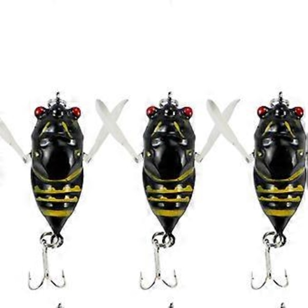 10 Harde Sluker Cicada Saltvann Gull(Svart) Black