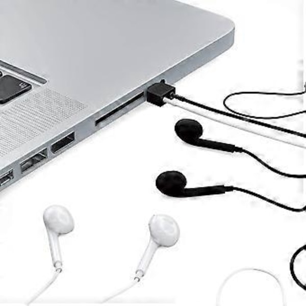 3,5 mm hodetelefon-Y-splitter (2-pakning) | 1 hann til 2 hunn Audiobits | Ideell for alle lydenheter med en 3,5 mm tilkobling