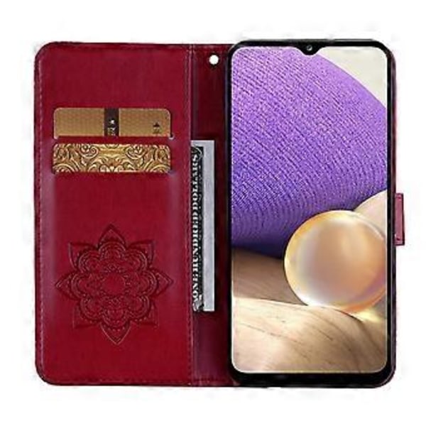 Plånboksfodral för Samsung Galaxy S24 FE Uggla Blomma Tryckt Strass Läderfodral Style A
