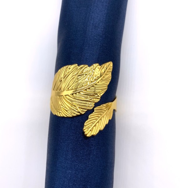 6 stk. servietringe, metalservietringe, servietspændesholder, bord D