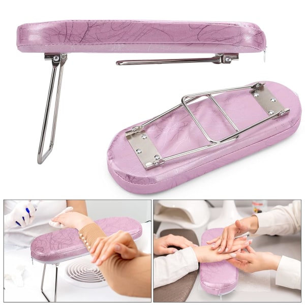 Nail Pillow Hand Rest, Microfiber Leather Nail Arm Rest Cushion B