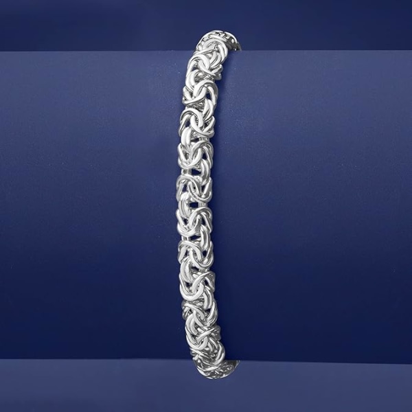 Liten bysantinsk armband i sterlingsilver
