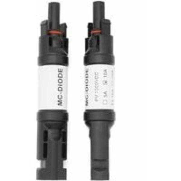 2 kpl MC-4-liitintä diodi, 10A DC1000V diodi rinnakkain aurinkopaneelit