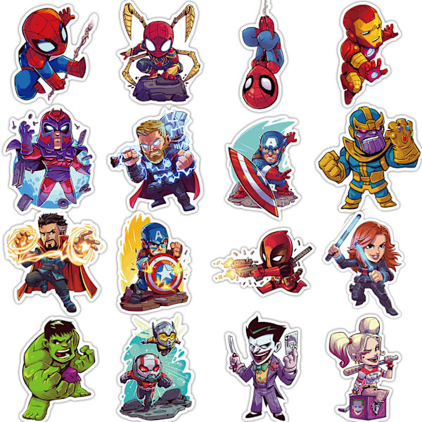 Teens Hero Stickers 50stk Vandtætte til Decal, Laptop Hydro Flas