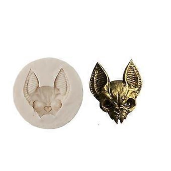 DIY Kissa-Silikoni-Muotti Halloween Paholaiskissa Epoksihartsimuotti Halloween Pöytäkoriste Leivontamuotti Söpö Kissa-Sisustus Harmaa Grey