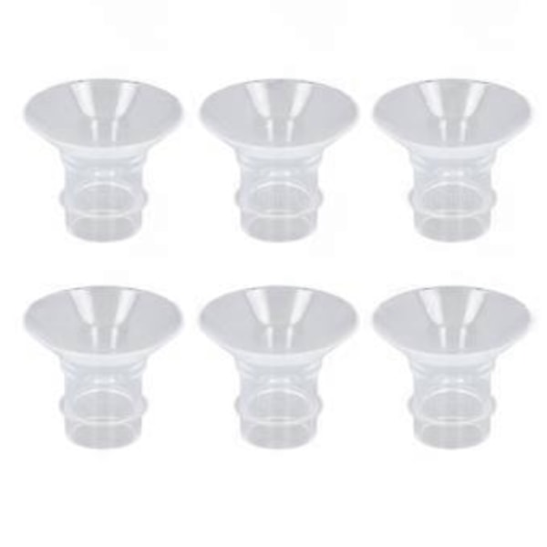 6 st Flänsinsatser Hands Free Bröstpump Bärbar Spectra 24mm Skydd Flänsar 19mm / 0.7in