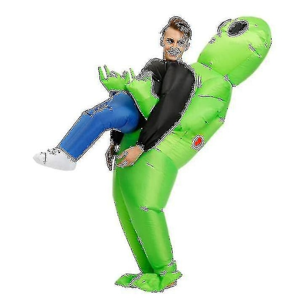 Uppblåsbar Alien Kostym För Vuxna Roliga Halloween Kostymer..