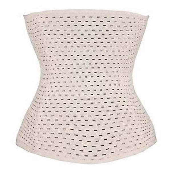 Åndbar talje-abdominal korset bælte Body Shaper Trainer XS (Beige XS) Beige XS