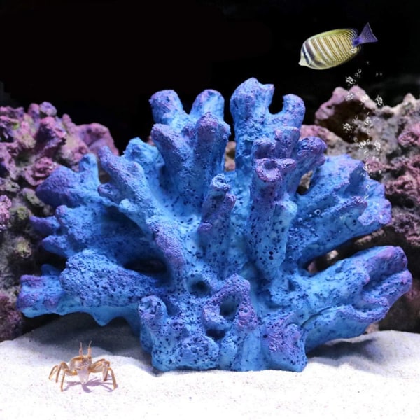 1 bit Poly Coral, Aquarium Coral 7" x 3 1/3" x 4 7/10" för Aqua