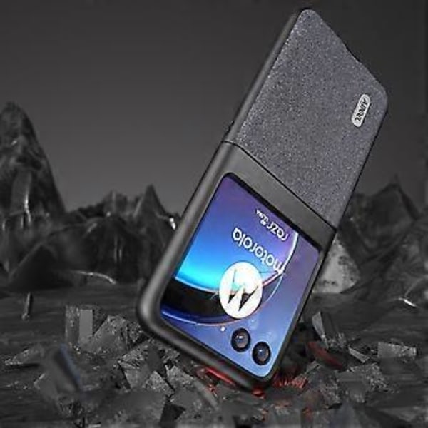 Glitter Sparkle Telefondeksel i PU-lær + PC Anti-Scratch Cover for Motorola Razr 40 Ultra 5G Style A