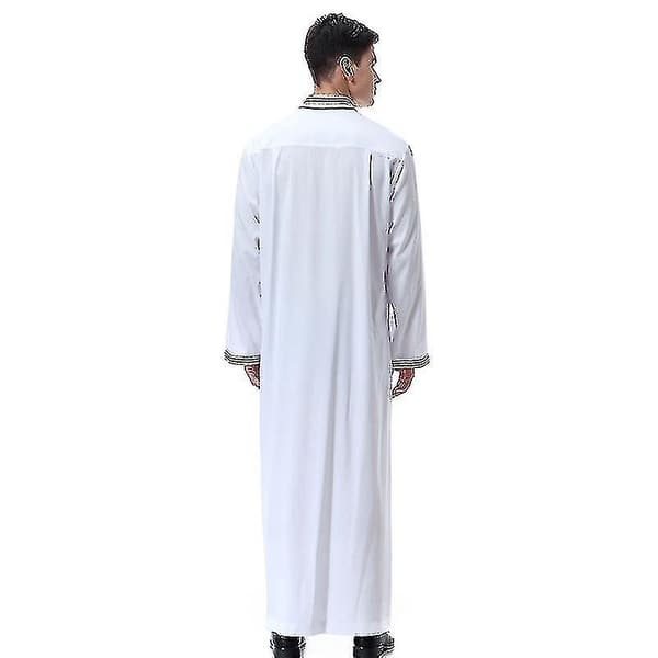 Herre Islamisk S Robe Dubai Arabisk Thobe Kaftan Tøj..