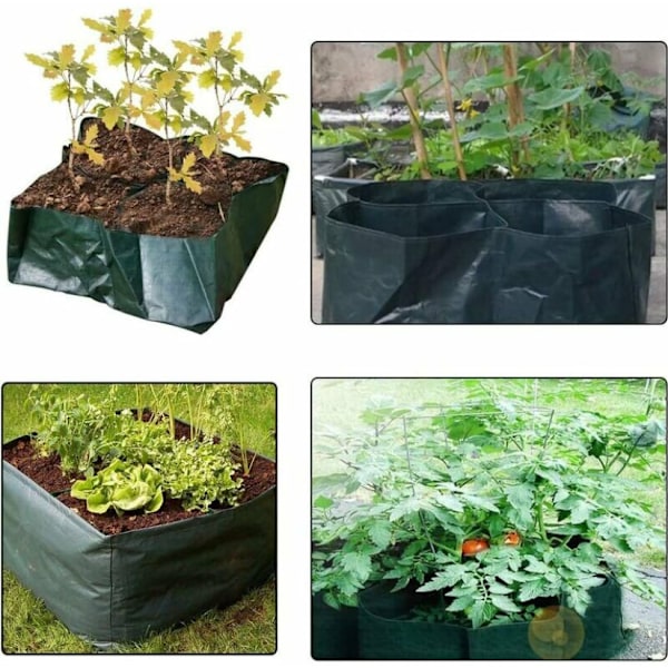 Plantepose 24\" x 24\"/60cm x 60cm 4 Delt Firkantet Mesh Plantepose