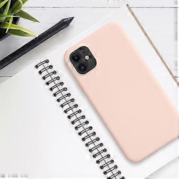 Etui Kompatibelt med Apple iPhone 11 Etui Blødt Flydende Silikone Slankt Etui Pink