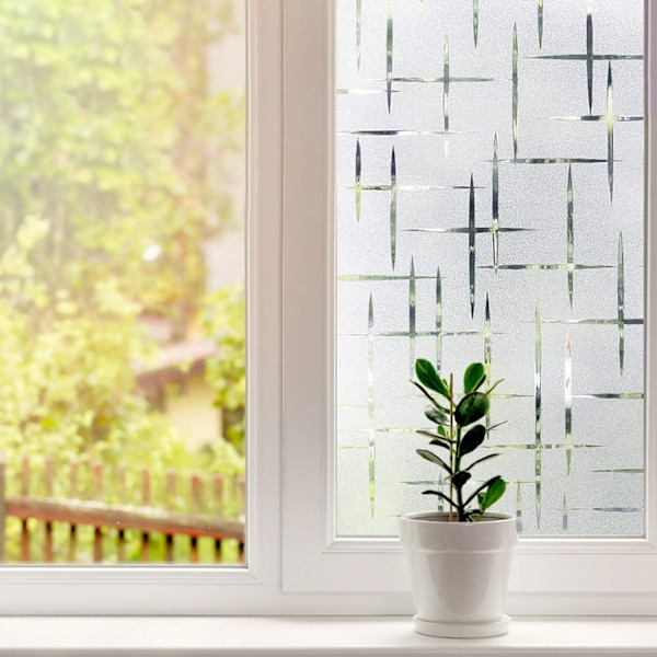 2 st fönsterfilm 45 x 200 cm självhäftande frostat glas fil