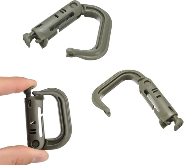 Plast Liten Molle Clip Taktisk Krokar D-Ring Molle Taktisk