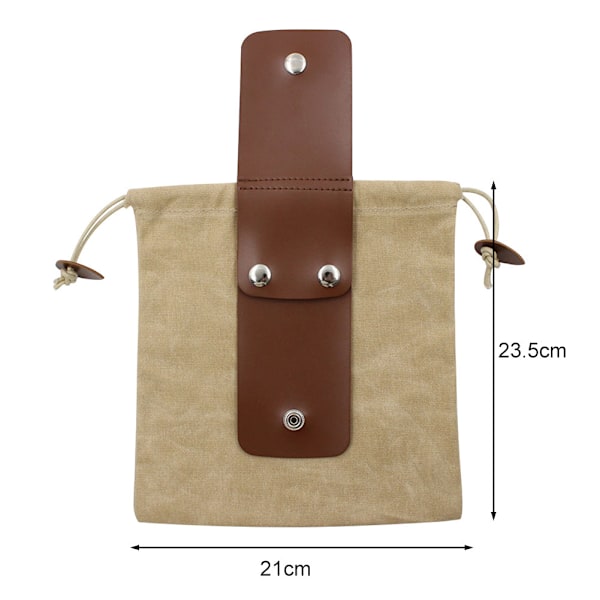 Foldbar Fôrveske for Fotturer, Foldbar Skinnlerret Snøring