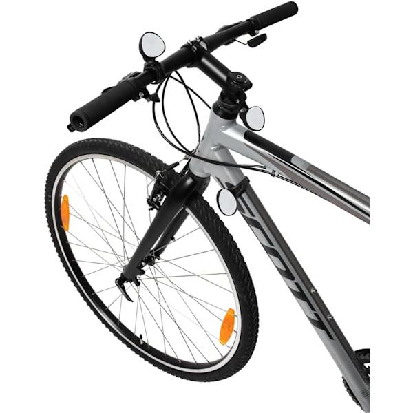 Svart, 5,4 cm X 4,4 cm, 22-60 mm, Universal MTB og landeveissykkel Speil