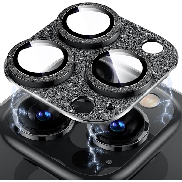 Kameraskydd för svart iPhone 14 Pro/iPhone 14 Pro Max, [En-
