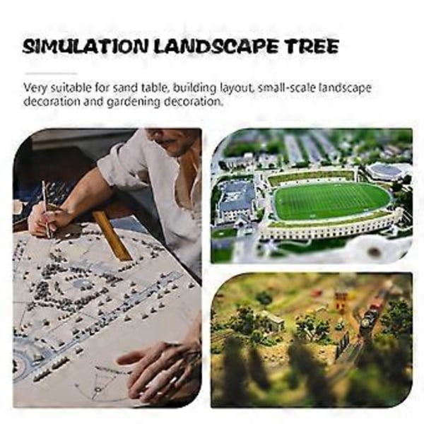 2 st Simulerad Landskap Träd Modell Mini Tall Träd Cypress Modell Rolig Barn Träd Leksak Träd Dekor Levande Falsk Träd Modell för Hem Kontor Dekor Storlek M